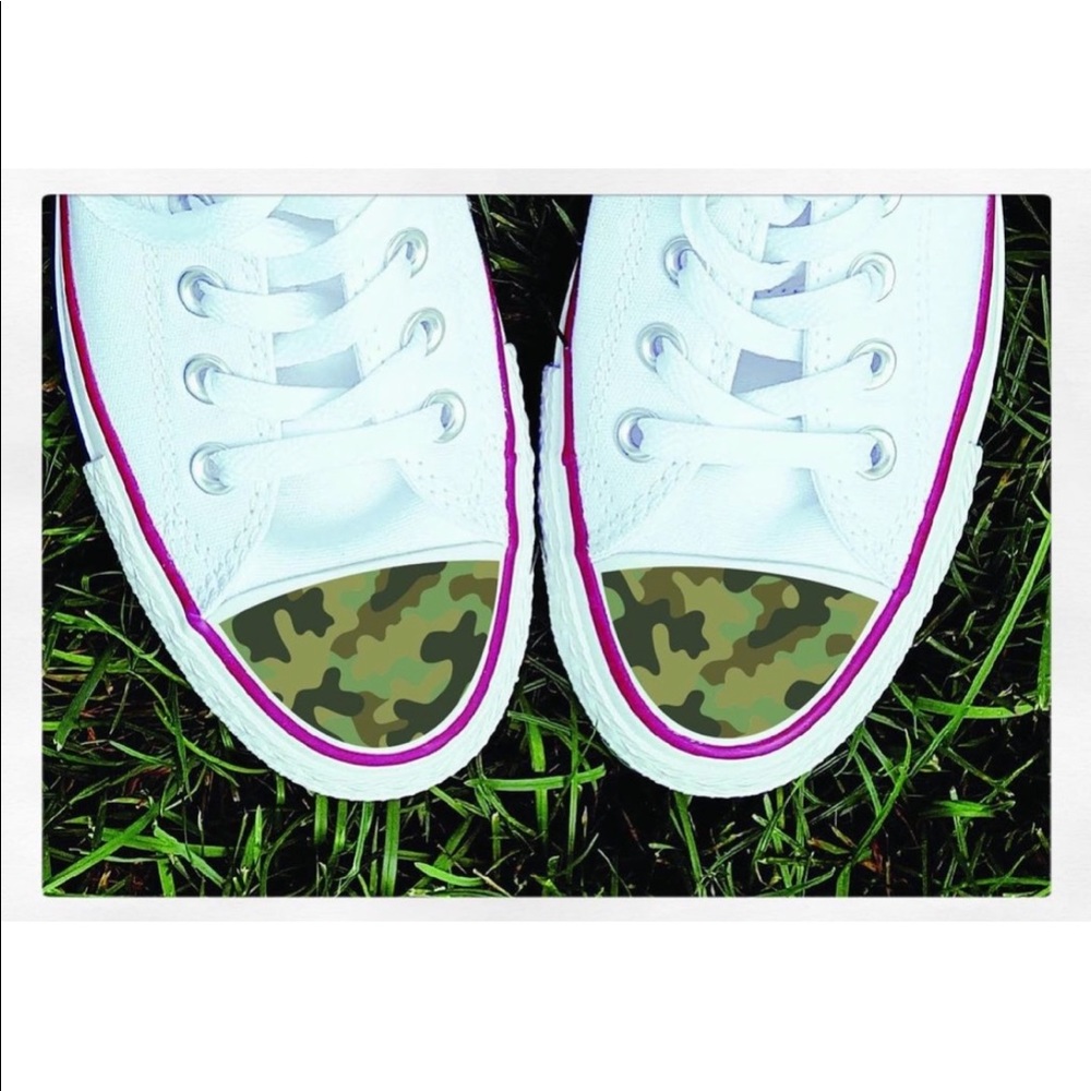 Camo Toe Cap Shoe Decal Sticker